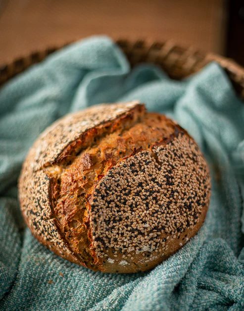 Earthy Grains Whole Wheat Sesame Sourdough ( 600 gm )