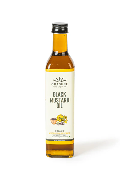 Organic Cold-Pressed Black Mustard Oil - 500 ML