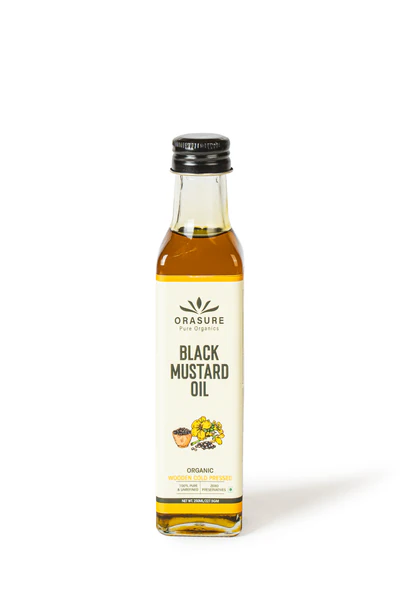 Organic Cold-Pressed Black Mustard Oil - 250ML