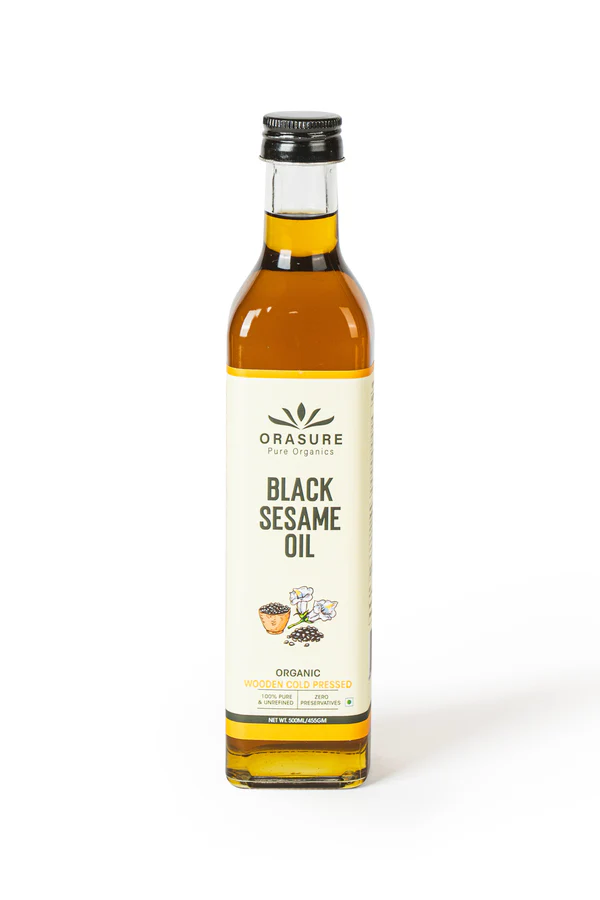 Organic Cold-Pressed Black Sesame Oil - 500ML