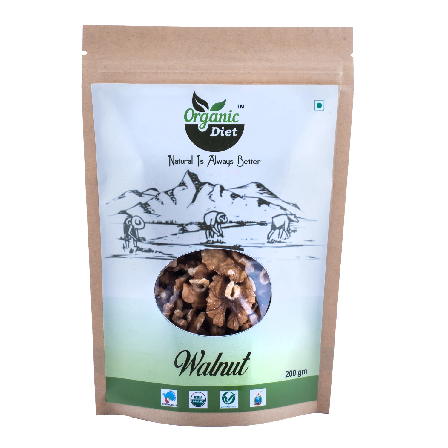 Organic Kashmiri Walnut - 250GM