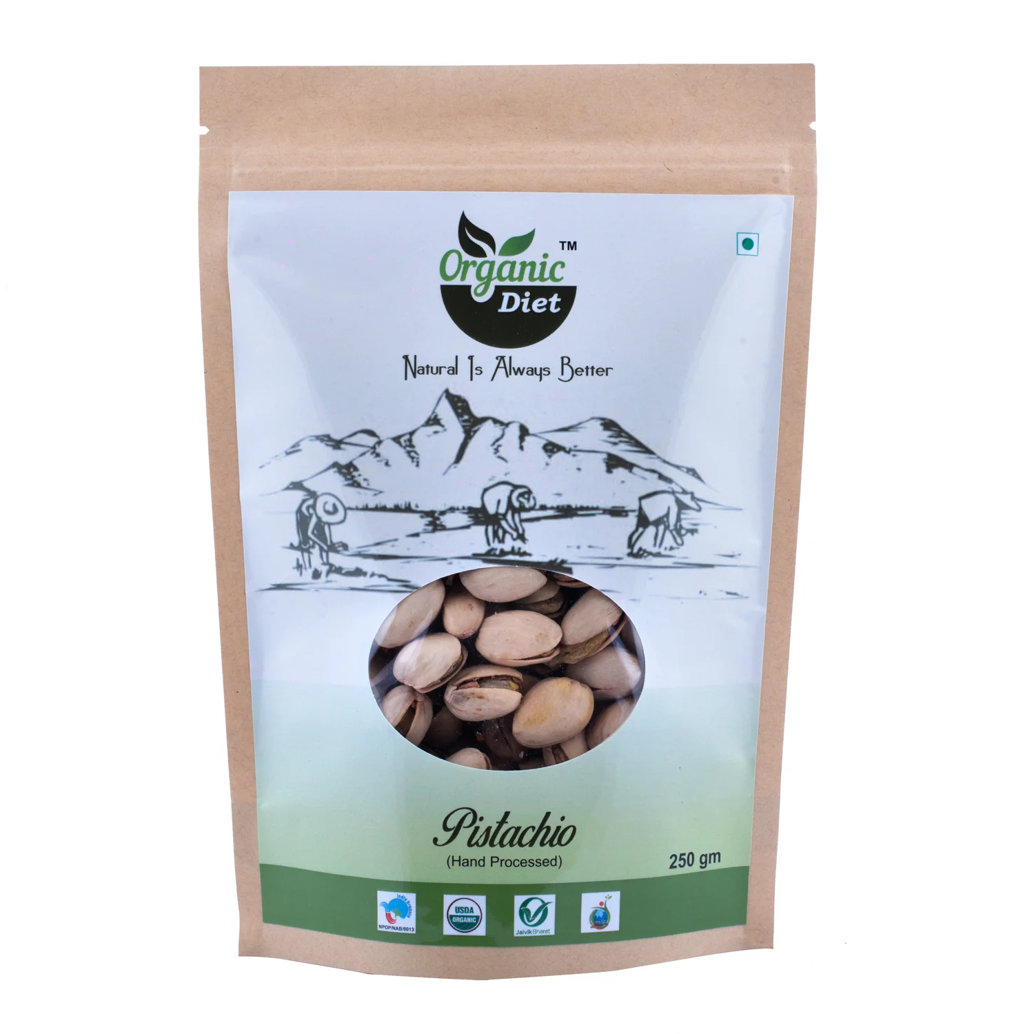 Organic pista - 250GM