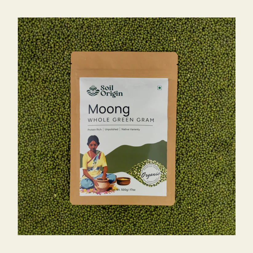 Whole Green Gram (Moong) - 500 Gm (Pack of 2)