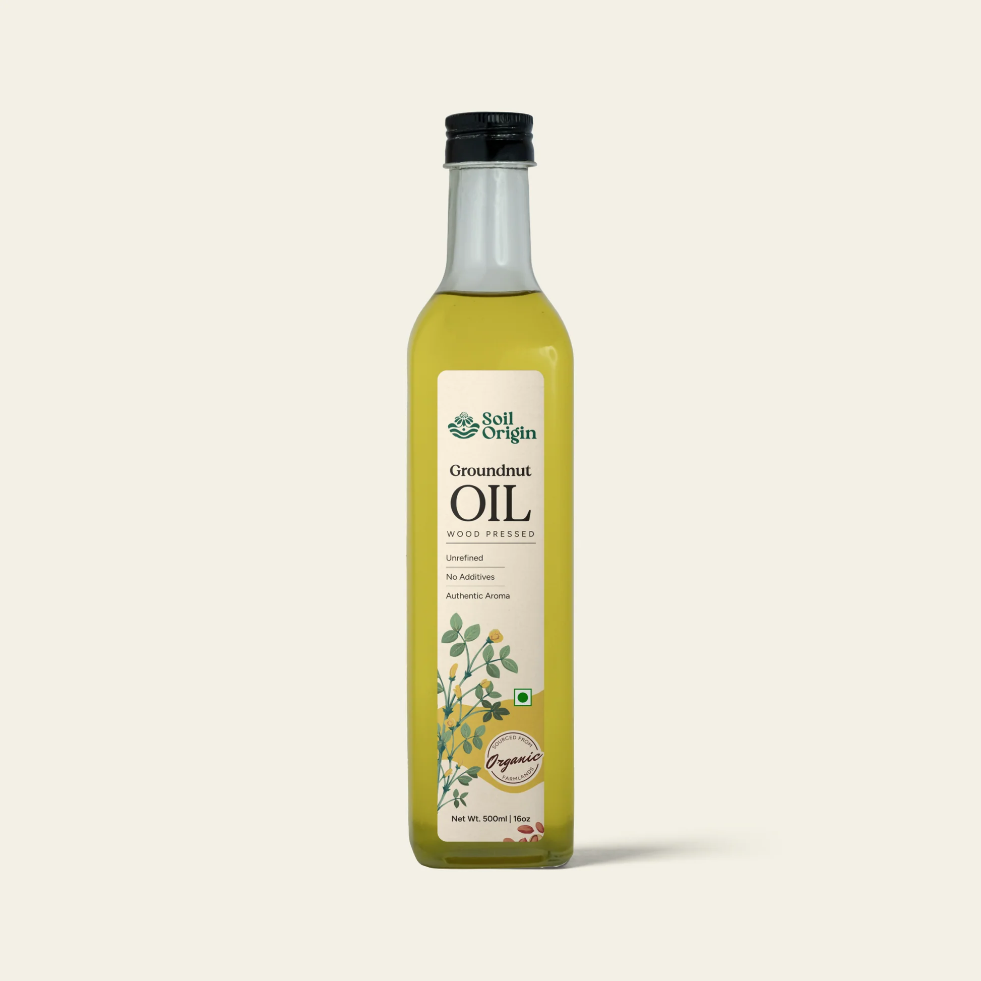 Wood Pressed Groundnut Oil - 500 Ml