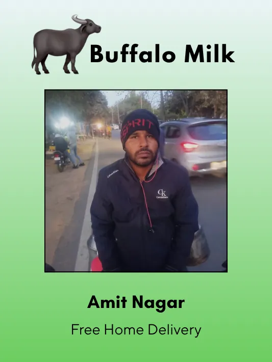Fresh Buffalo Milk 500 ML from Amit Nagar, Dhankaur