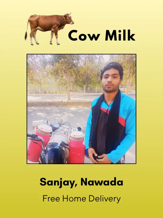 Fresh Cow Milk - 500 ML From Sanjay