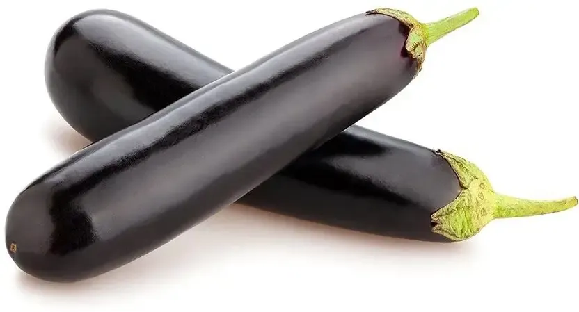 Long Eggplant (Lamba Baingan) (500gm)  From Green Garden
