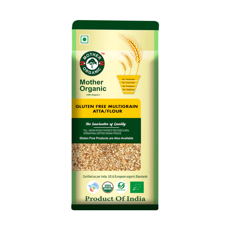 Mother Organic Multi Grain Atta - 1kg