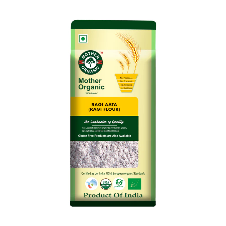 Mother Organic Ragi Atta - 1KG