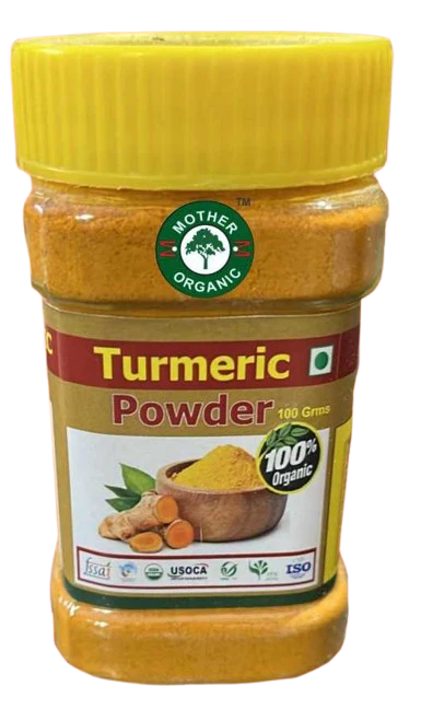 Mother Organic Turmeric Powder Bottle - 100g