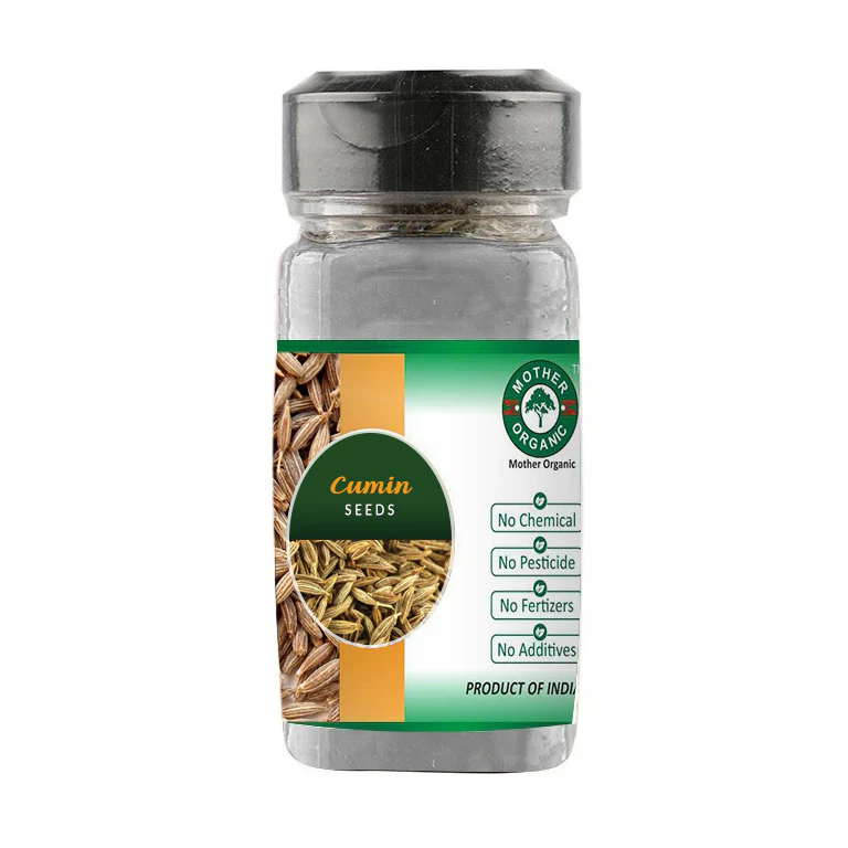 Mother Organic Cumin Seeds Bottle - 100g