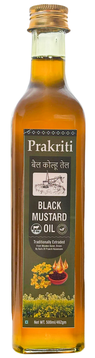 Bail Koluh Black Mustard oil 500m - Bull driven coldand wood press oil