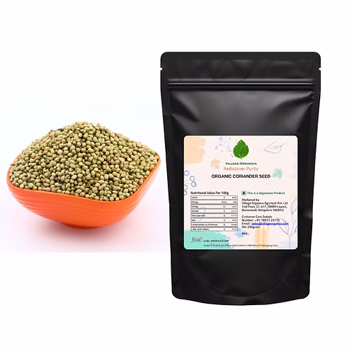 Village Organica coriander seeds - 400 gm
