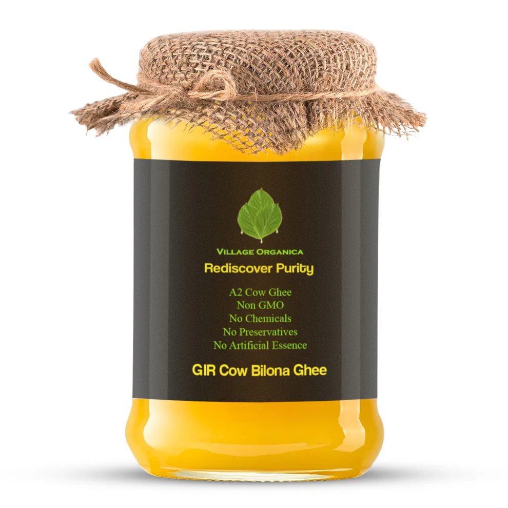 Village Organica gir cow bilona ghee - 500 gm