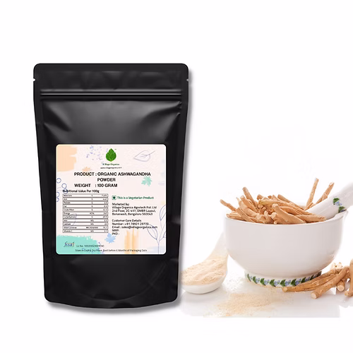 Village Organica ashwagandha powder withania somnifera - 100 gm