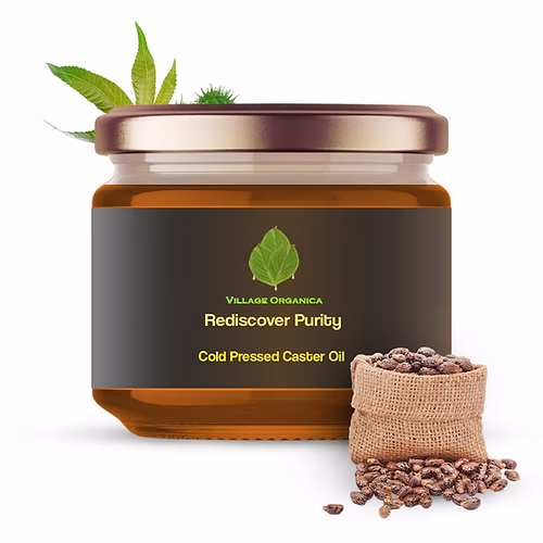 Village Organica cold pressed castor oil - 500 ml