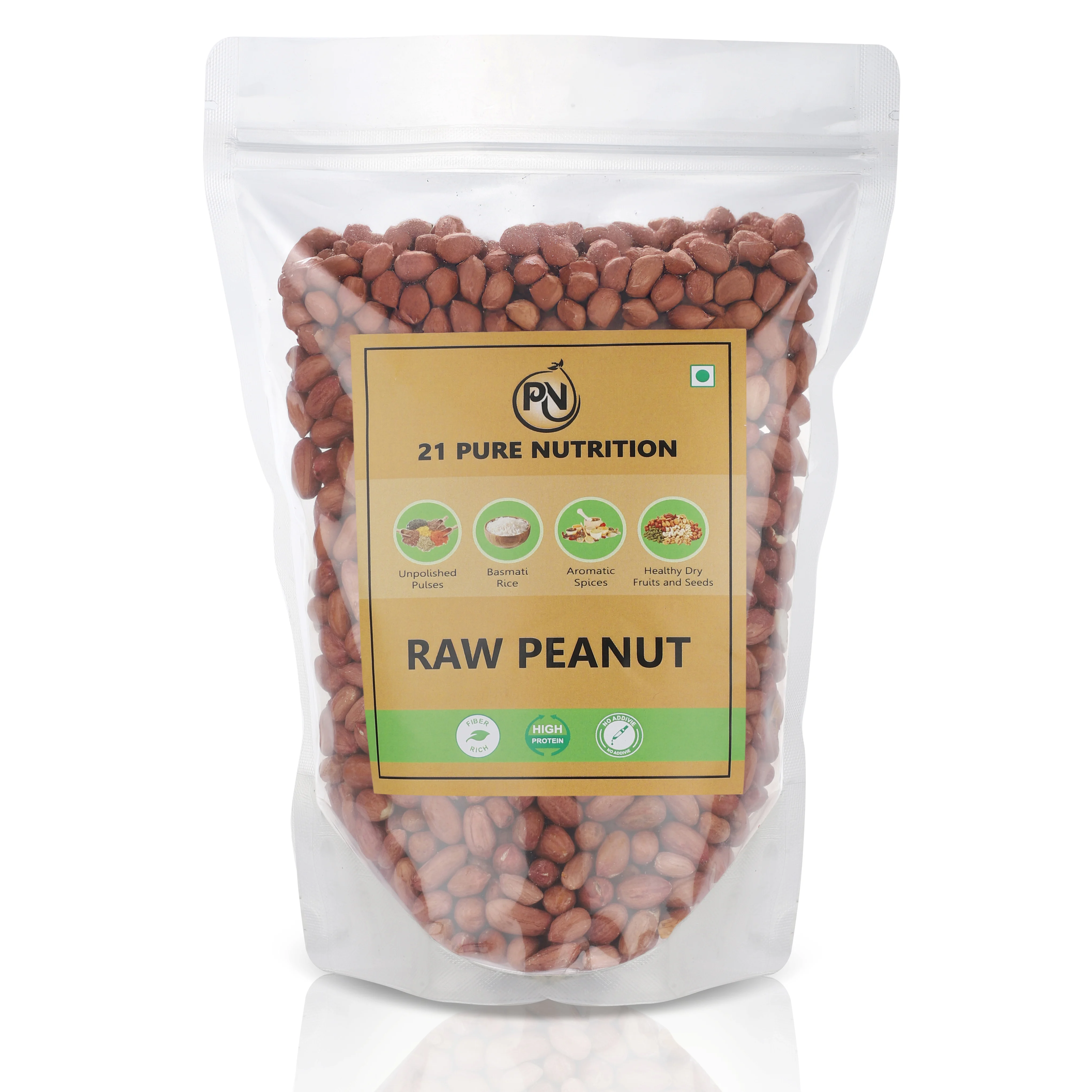 21 Pure Nutrition Raw Peanut - 500 g
