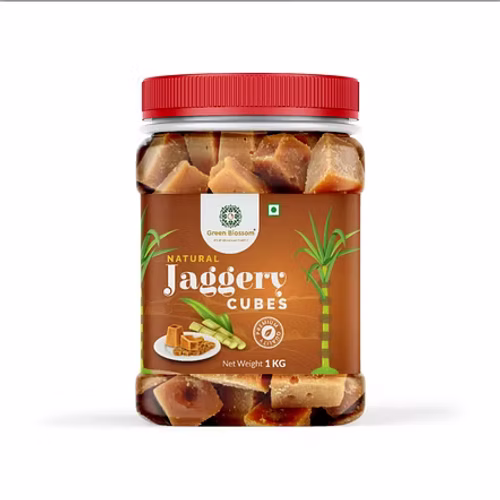 Green Blossom Oranic Jaggery Cubes - 400 Gm