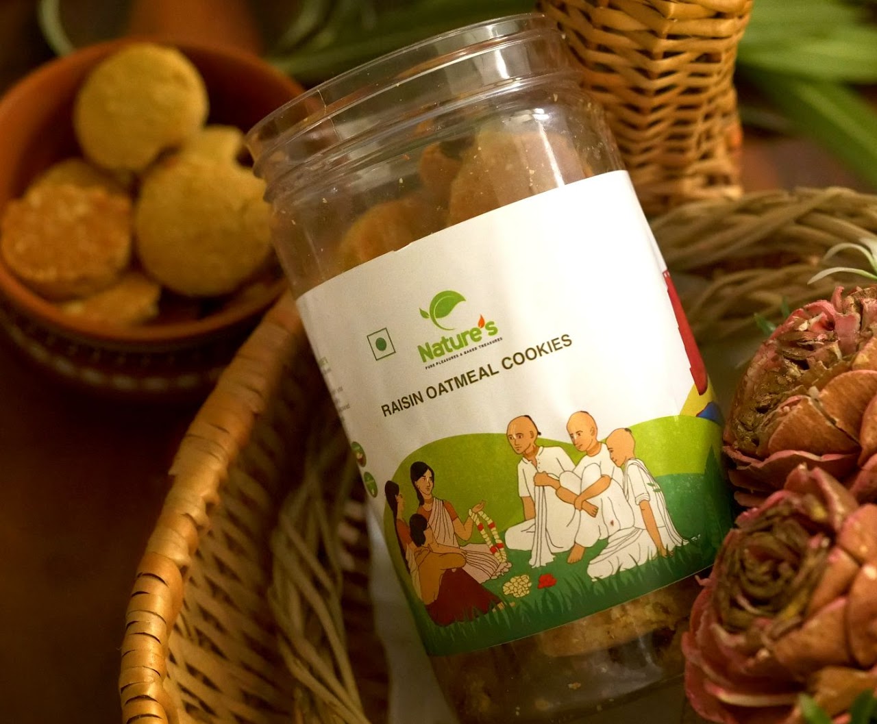 Nature's Raisin Oatmeal Cookies - 300gm