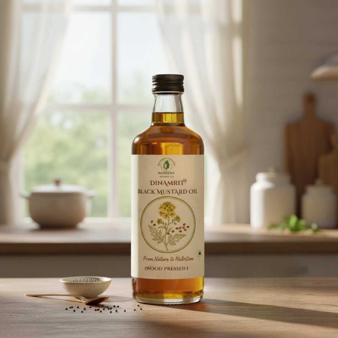 Wood pressed Pure Black Mustard Seeds Oil