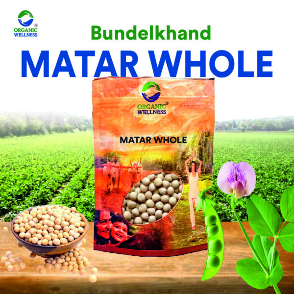 Organic Wellness Matar Whole - 450 grams