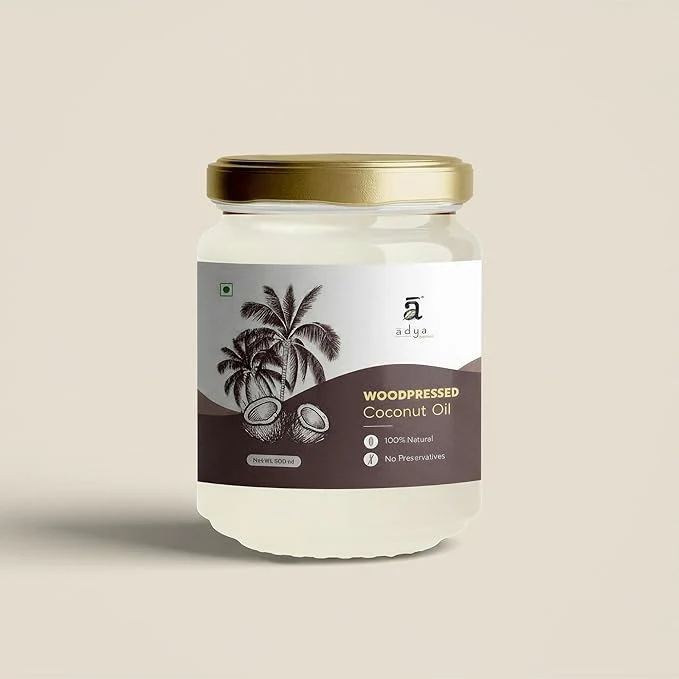 Adya Organics Kachi Ghani Coconut Oil - 500ml