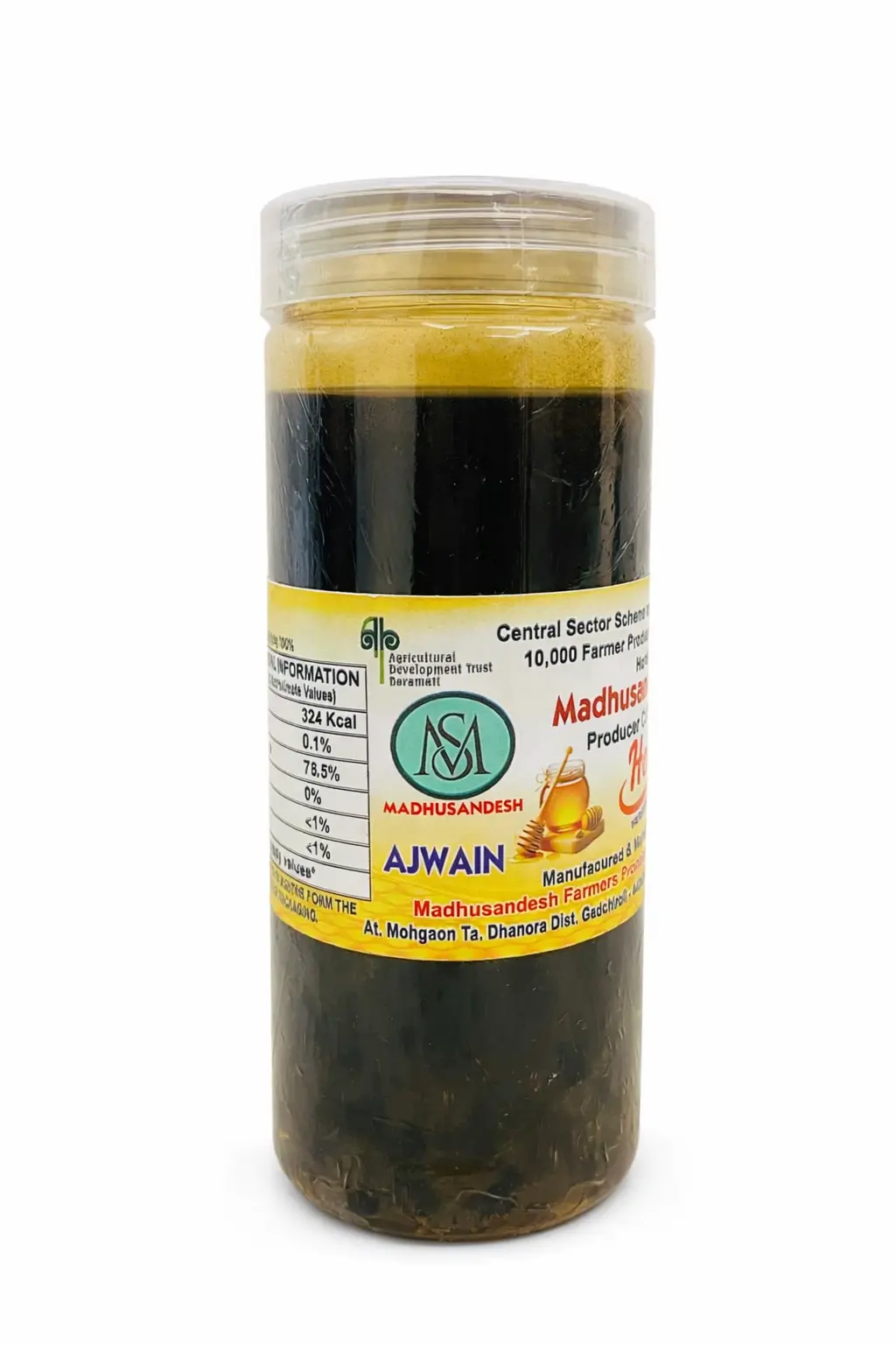 Madhusandesh Natural Honey - Ajwain ( 500 gm)
