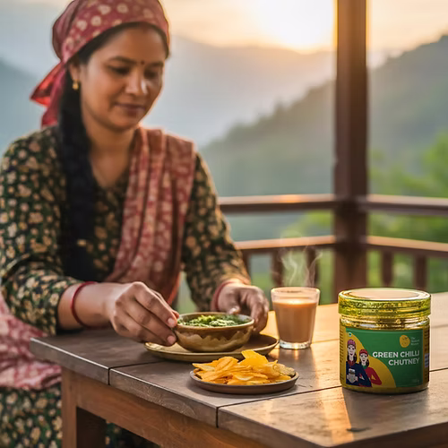Mustard Women Green Chilli Chutney
