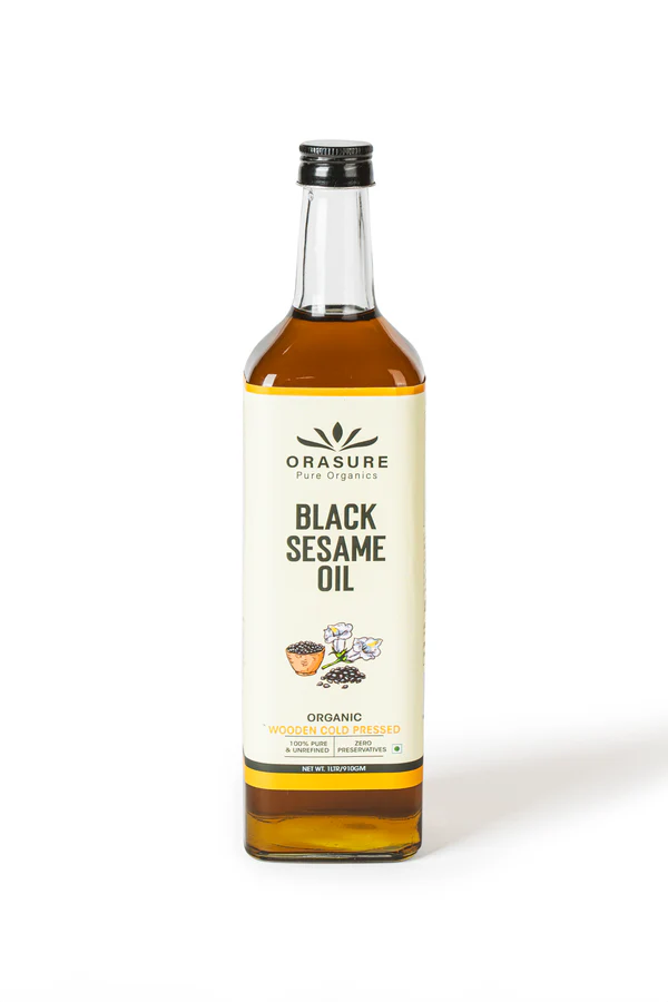 Organic Cold-Pressed Black Sesame Oil - 1L