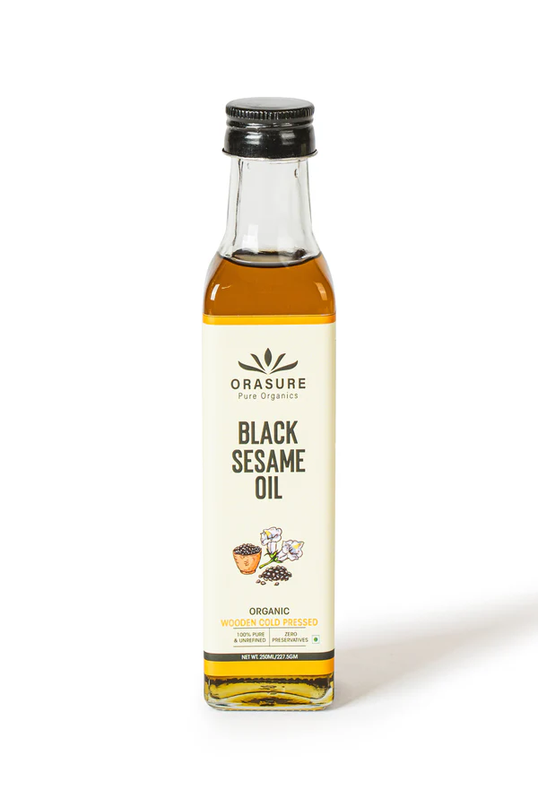 Organic Cold-Pressed Black Sesame Oil - 250ML