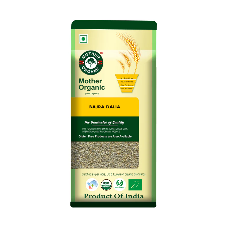 Mother Organic Bajra Dalia - 500g
