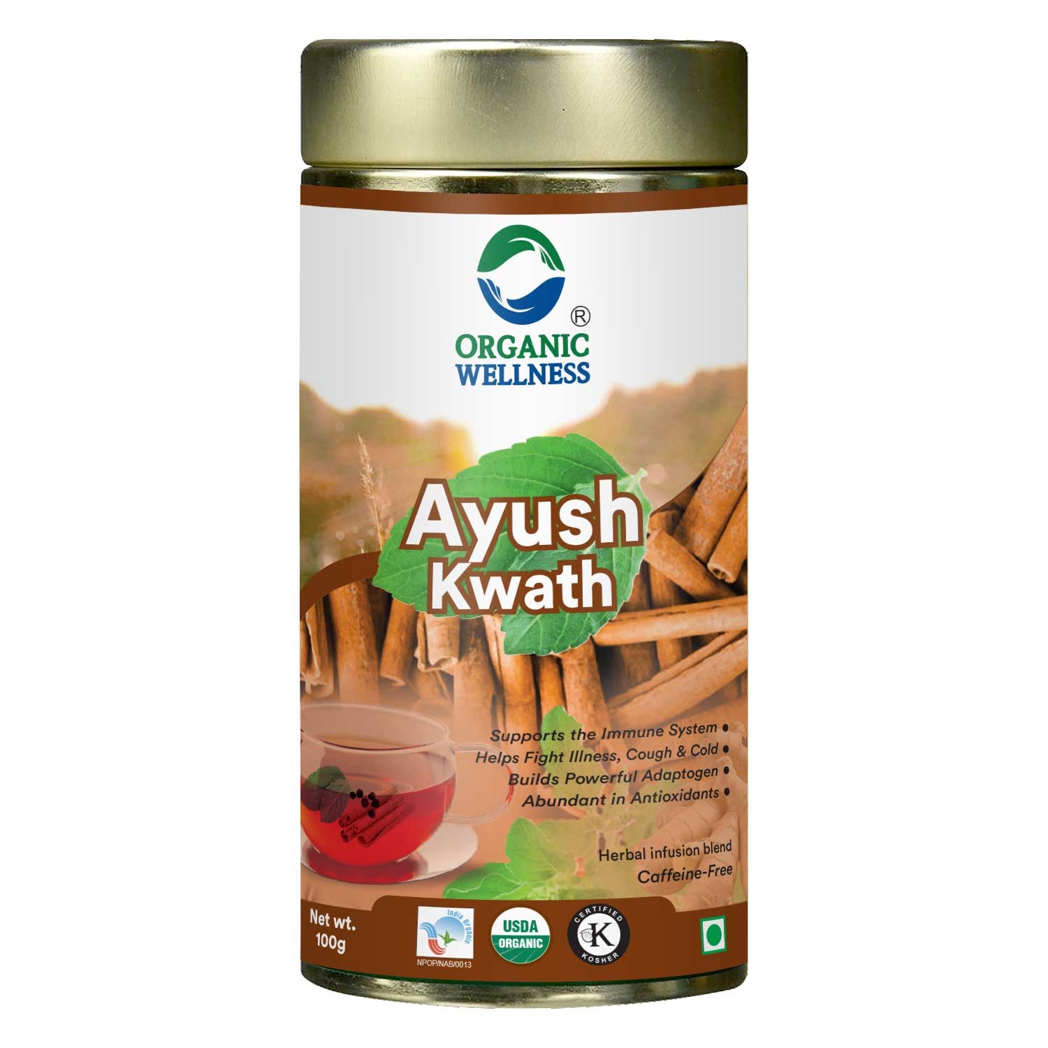 Organic Wellness Ayush Kwath 100 grams Tin Pack