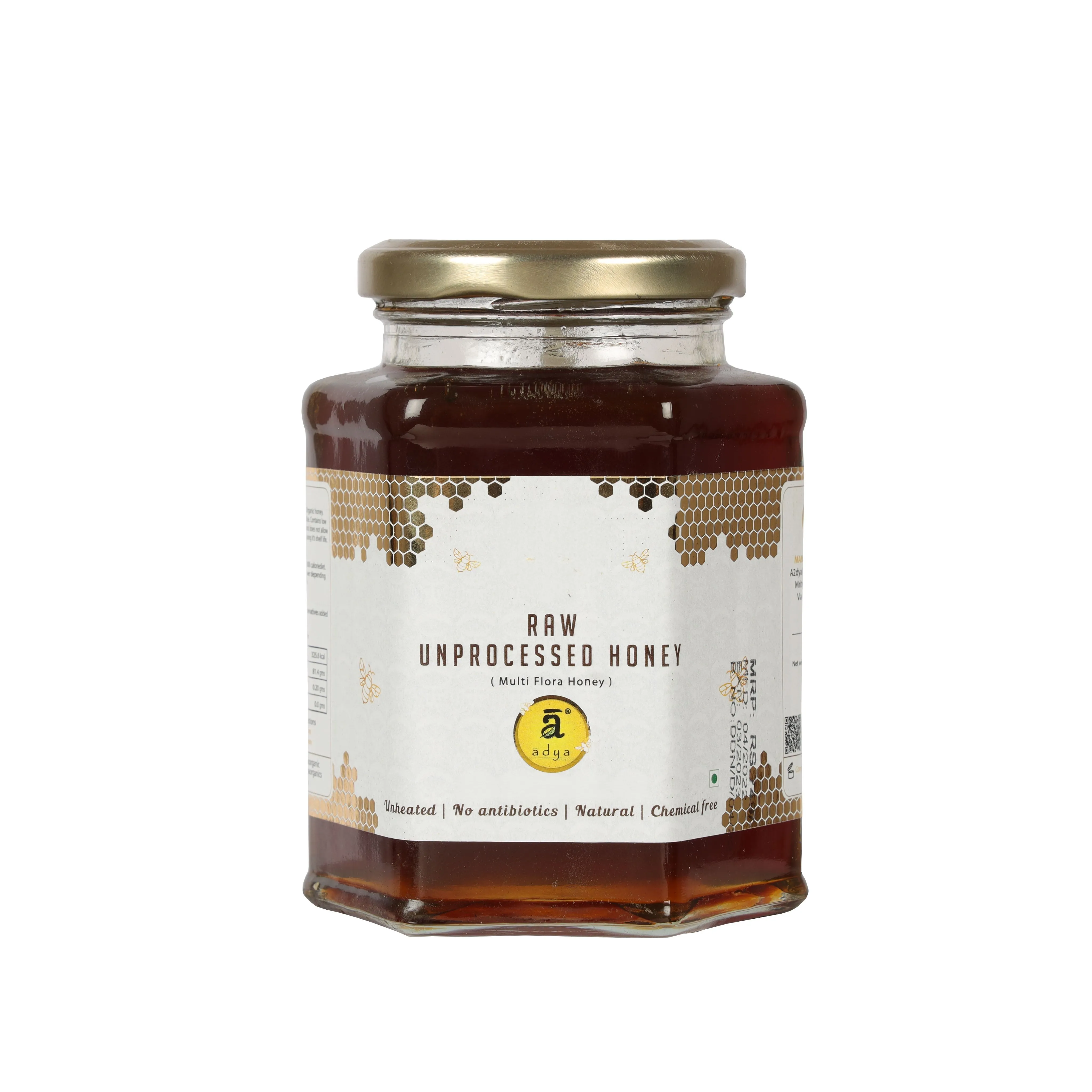 Adya Organics Multiflora Honey - 500ml