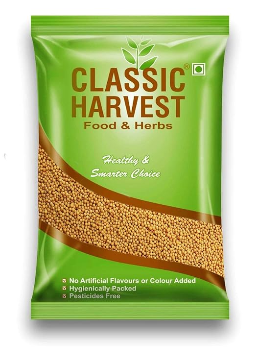Classic Harvest Yellow Mustard Seeds/Peeli Sarso/Whole Mustard Yellow ( , Each)
